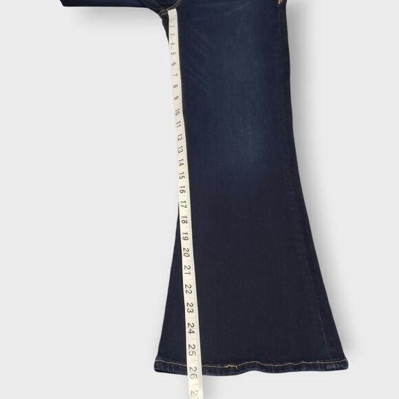 Frame Le Crop Mini Boot Jean Cabana Dark Wash Sz 26 Minimalist Contemporary - Picture 12 of 16